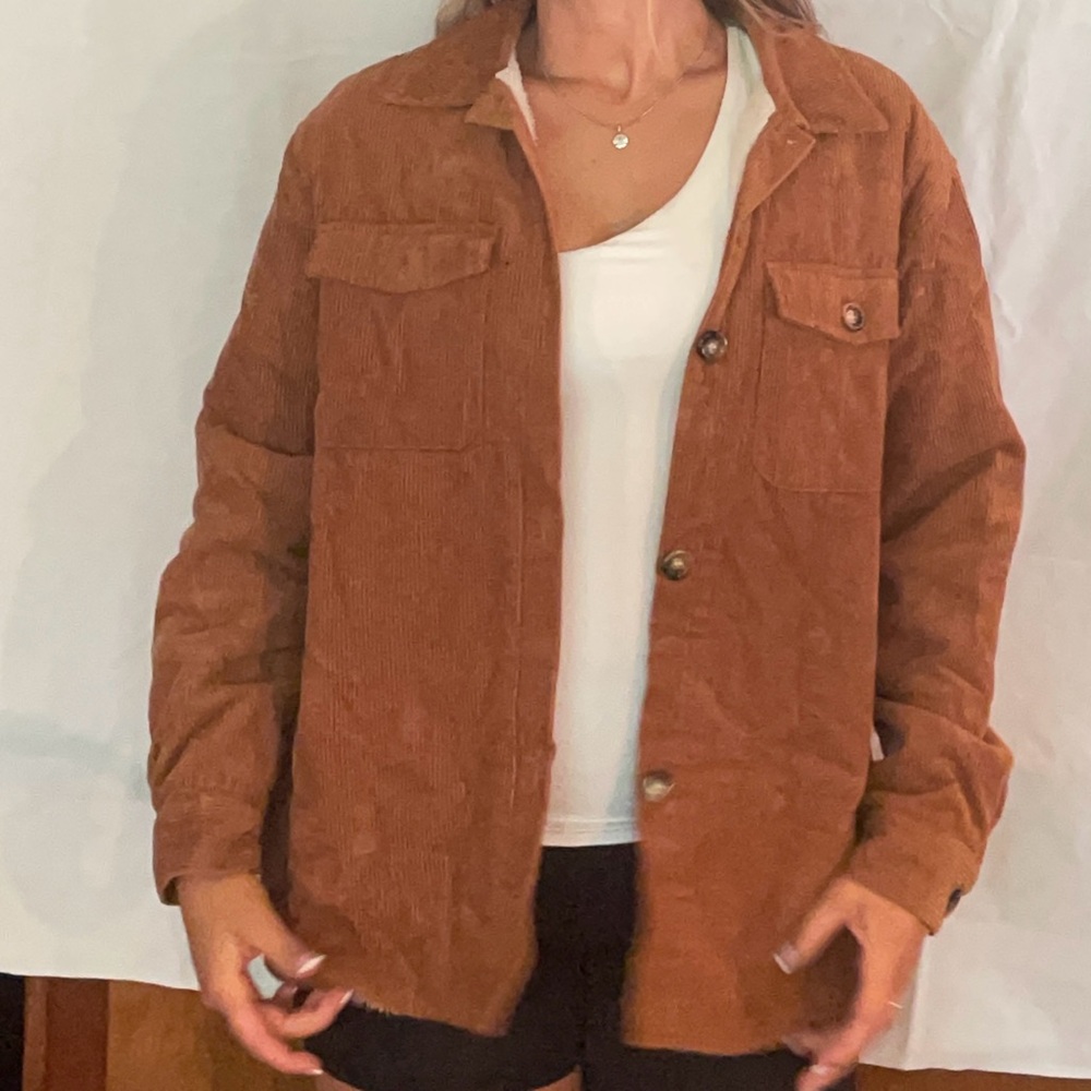 Rue21 Women's Tan Corduroy Utility Jacket